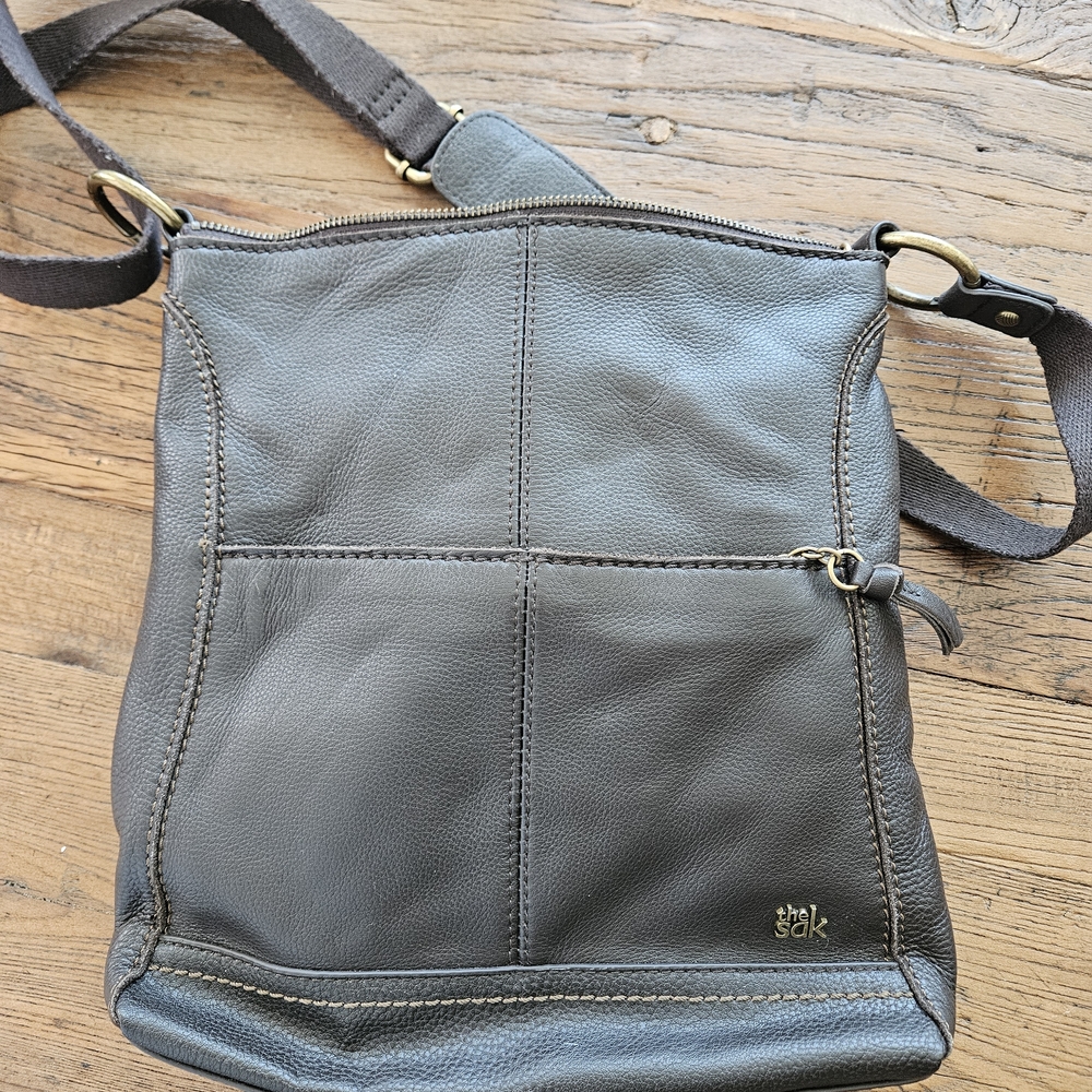 The Sak Dark Brown Leather Tote